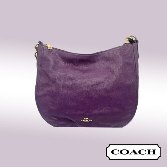 Coach Handbags - Coach Ellie Purple Hobo Bag